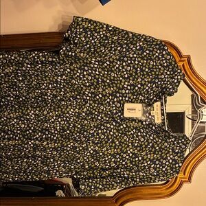 Floral Maxi Dress in Blue and Green